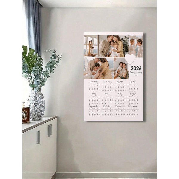 Customizable Framed Canvas Photo Calendar