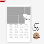 Customizable Framed Canvas Photo Calendar